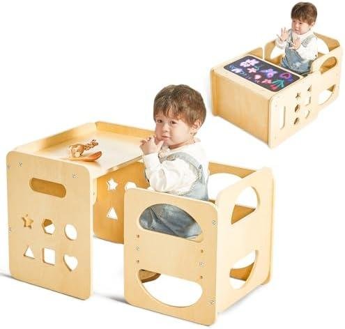 Review: 2 in 1 Montessori Weaning Table and Chair Set