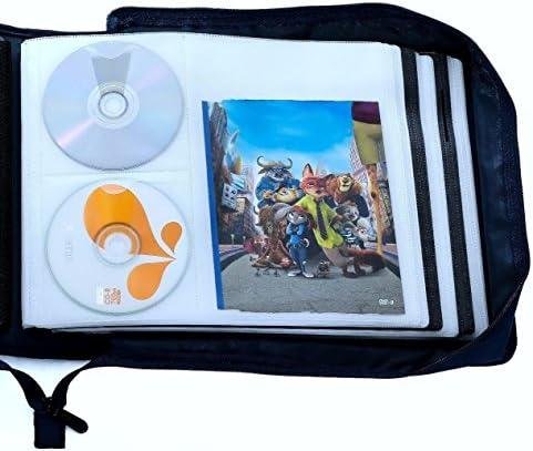 Review: DVD CD Storage Case with Extra Wide Title Cover Pages for Blu Ray – Blue