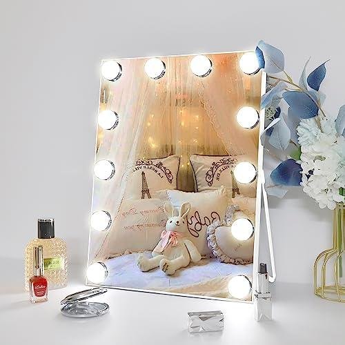 Sparkle Your Beauty with Our Hollywood Lighted Makeup Mirror!