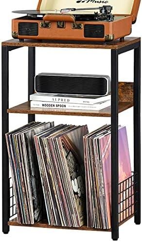 Lelelinky 3 Tier End Table & Record Player Stand: A Complete Review