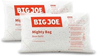 Big Joe Bean Refill 2 Pack: Revitalize Your Bean Bag or Craft Projects with 100 Liters per Bag