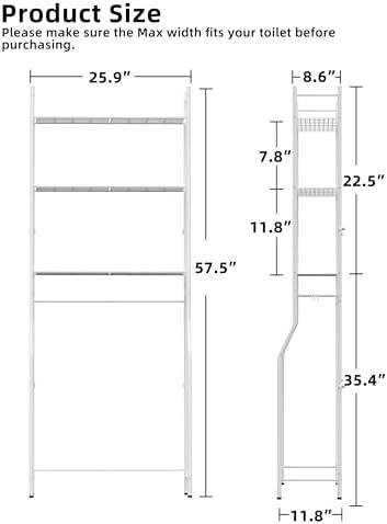 3-Tier Over Toilet‍ Storage: Space-Saving Bathroom⁣ Organizer Review