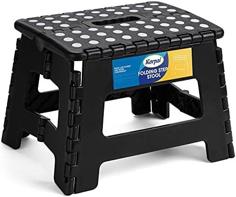 9″ Folding Step Stool Review: Compact and Safe for Adults & Kids