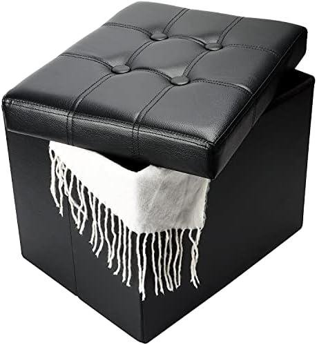 Review: Bsketa Folding Storage Ottoman- Comfortable & Versatile!