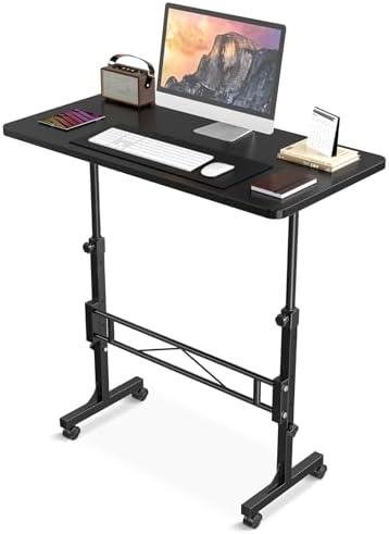 Review: Small Adjustable Height Standing Desk with Wheels