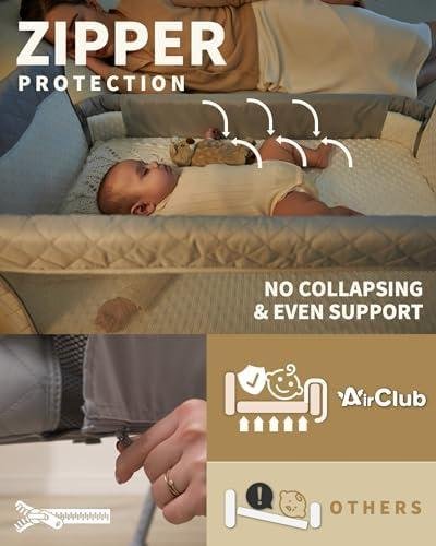 AirClub Bedside Sleeper Review: 4 Auto-Lock & Adjustable Height Bassinet