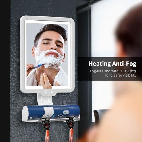 Comprehensive Review: Lighted ⁣Fogless Shaving Mirror with ⁤Storage Tray