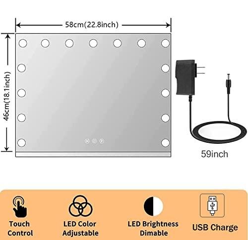 Review: Kottova Vanity Mirror with Lights ‍- Hollywood​ Makeup Mirror with Smart Touch Control, USB Charging Port & Professional​ Design