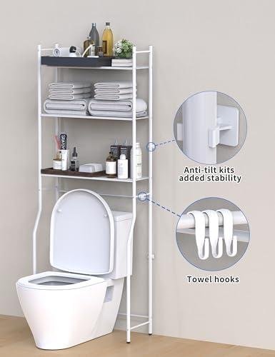 3-Tier Over Toilet Storage: Space-Saving Bathroom Organizer Review