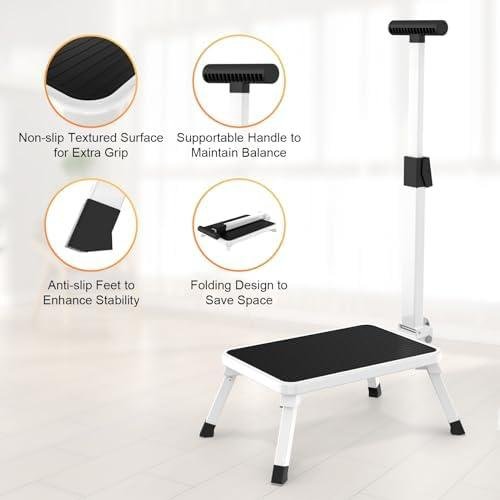 Review: Foldable Step Stool with Handle for Elderly & Kids