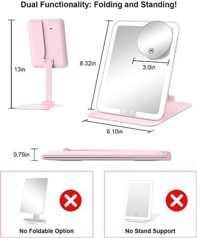 Review: Gospire Rechargeable Travel Makeup Mirror with Lights & 10X Magnification