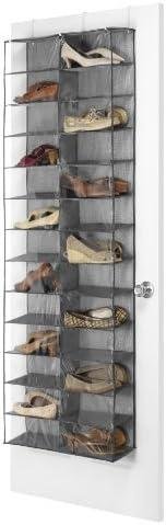 Review of‌ Whitmor Over The Door Shoe Shelves - 26 Sections - Crosshatch Gray