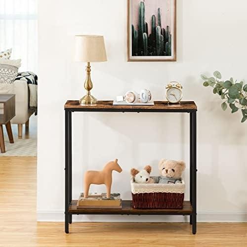 Rustic Brown & Black Console Table: A Functional ‍& Stylish Addition to Any Space