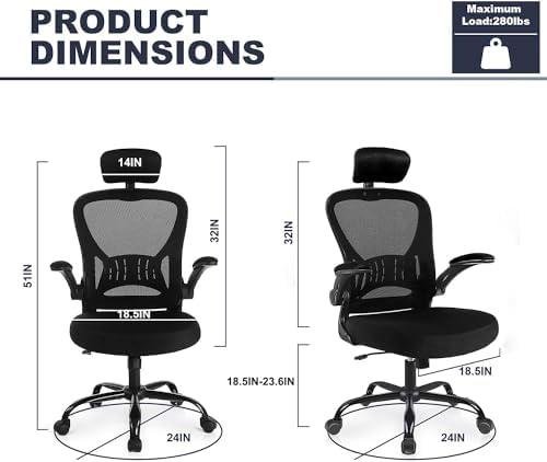 Review: Ergonomic Office Chair with Lumbar Support and Adjustable ​Height