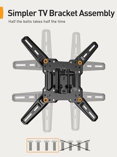 Review: ⁣Perlegear Full Motion TV Mount for 26-60⁣ inch TVs - UL Listed, Articulating Arms, Tool-Free Tilt