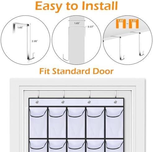 MISSLO Large Pockets Over The Door Shoe Organizer Review: Sturdy Oxford Fabric ​Hanging Shoe Rack