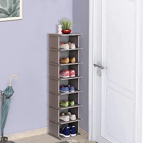 Review: 8-Tier Vertical Shoe Organizer - Easy to Install & Sturdy