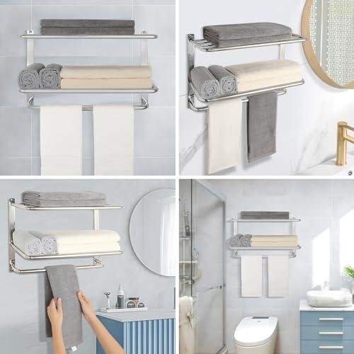 Review:​ SUS 304 Stainless Steel Towel⁣ Rack ⁢for Bathroom Storage