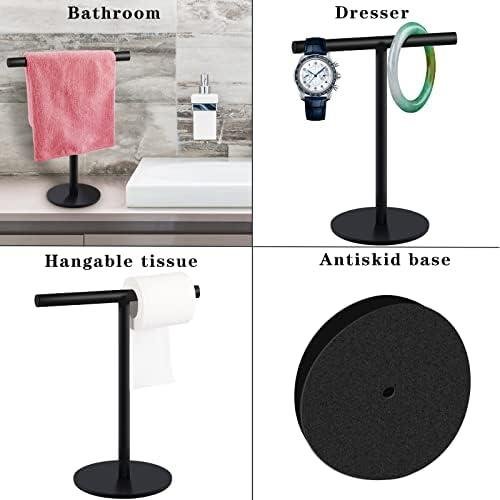 Review: T-Shape Hand Towel ⁢Holder - Stylish and Functional Bathroom/Kitchen Rack