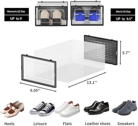 Review: 12 Pack Stackable Shoe Storage Bins for Closet Organization