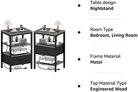 Review:​ SUPERJARE Nightstand Set of 2⁤ - Stylish & ⁢Functional Bed ‍Side Tables