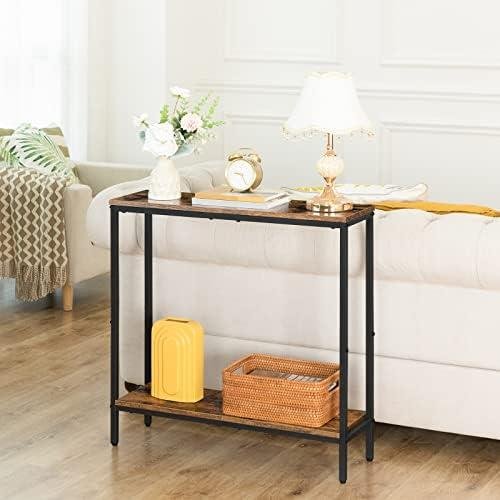 Rustic Brown & ⁣Black Console Table:⁢ A Functional & Stylish Addition to Any ⁢Space