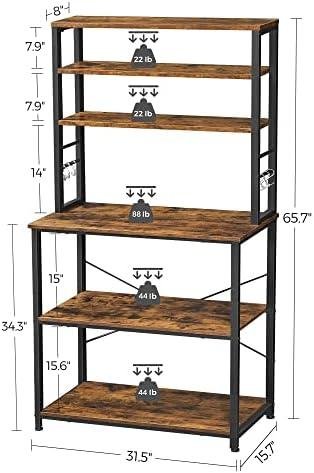 Review: VASAGLE Kitchen Baker's Rack ⁤with Storage and 6-Tier Shelves