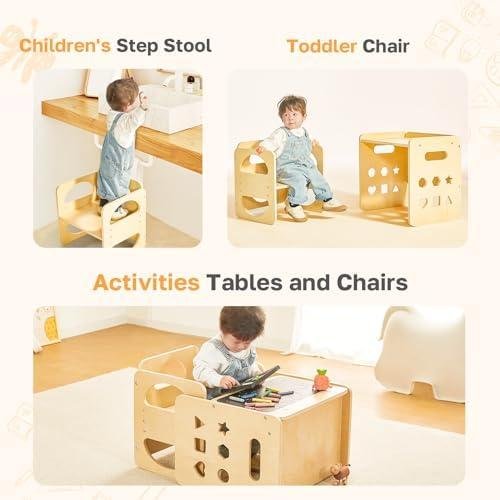 Review: 2 in 1 Montessori ⁤Weaning Table and Chair Set