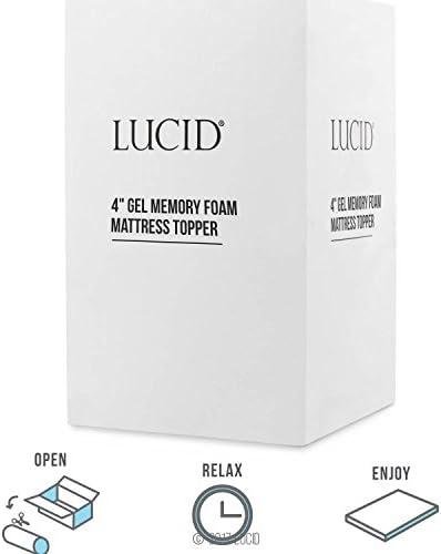 Review: LUCID 4 Inch Gel Memory Foam Mattress Topper - Comfort and Support for Restful Sleep