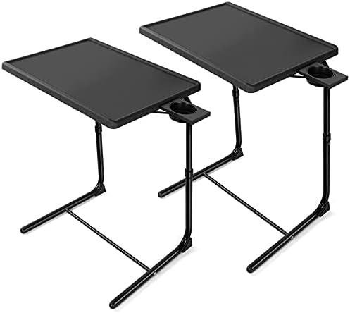 Review: HUANUO ⁢Adjustable TV‍ Tray Table - ‌Comfortable & Convenient (2 Pack)