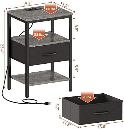 Review: SUPERJARE Nightstand Set of 2​ - Stylish & Functional Bed Side Tables