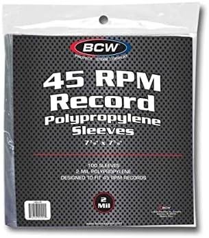 BCW 100 Vinyl 45 RPM 7″ Record Poly Outer Sleeves Review | Informative and Formal