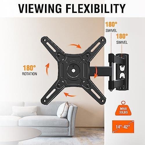 ELIVED Full Motion ⁣TV Wall Mount ‌Review:‌ VESA 200x200mm, 33‍ lbs