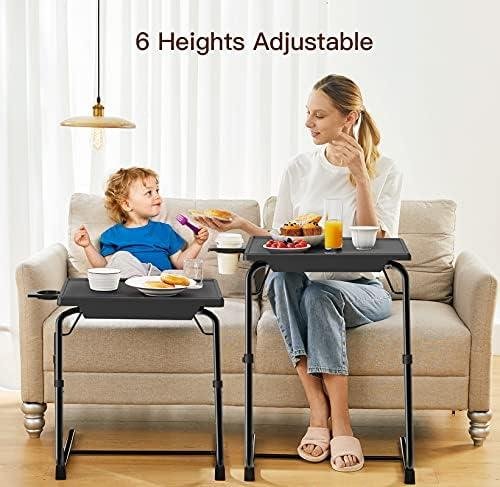 Review: HUANUO⁢ Adjustable ‍TV Tray Table - Comfortable & Convenient (2 Pack)