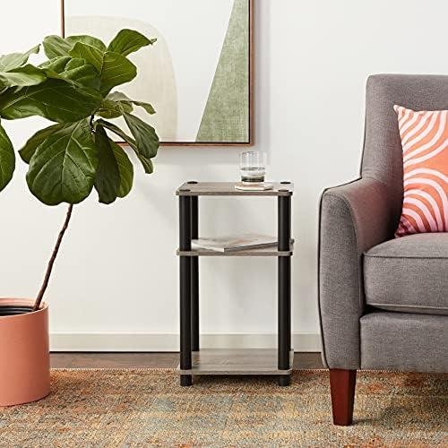 Review: Furinno 3-Tier End Table 2-Pack French Oak Grey/Black