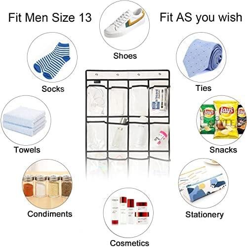 Review: Extra Large ​Over Door​ Shoe Organizer with ‍12+6 Pockets