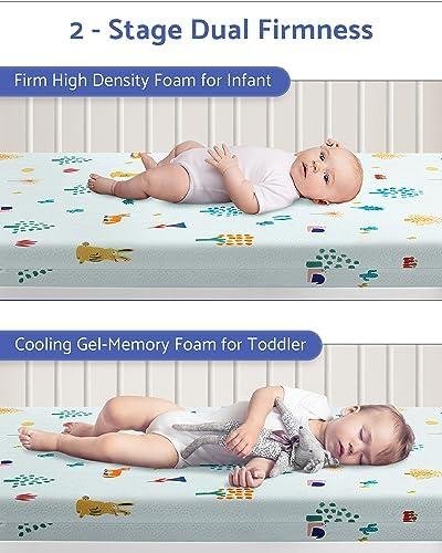 Blissful ​Diary​ Mini⁣ Crib Mattress 2-Stage Dual Firmness Review: Firm Support ‍&‍ Memory Foam ​Comfort