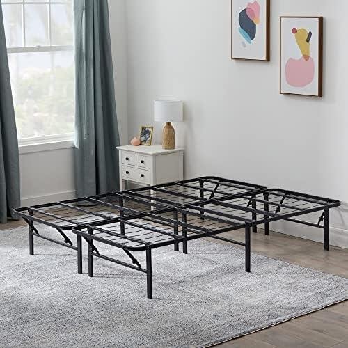 LinenSpa Folding Metal Platform Bed Frame: Efficient, Sturdy, Modern