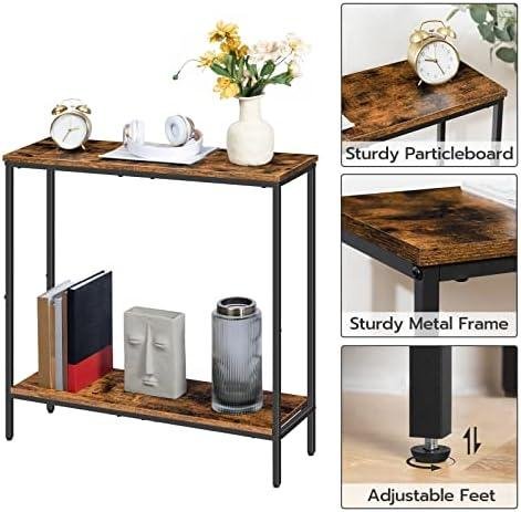 Rustic ⁤Brown & Black Console Table: A Functional & Stylish ⁤Addition to‍ Any Space