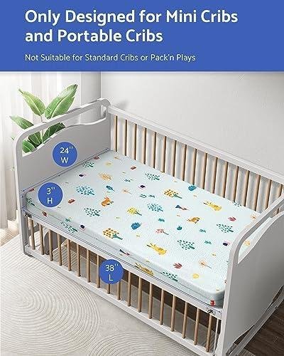 Blissful Diary Mini Crib Mattress 2-Stage Dual Firmness Review: Firm ​Support & ‌Memory ⁤Foam Comfort