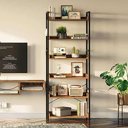 Rolanstar 6 Tier Bookshelf ⁢Review: Vintage Industrial ⁤Design for Your Home