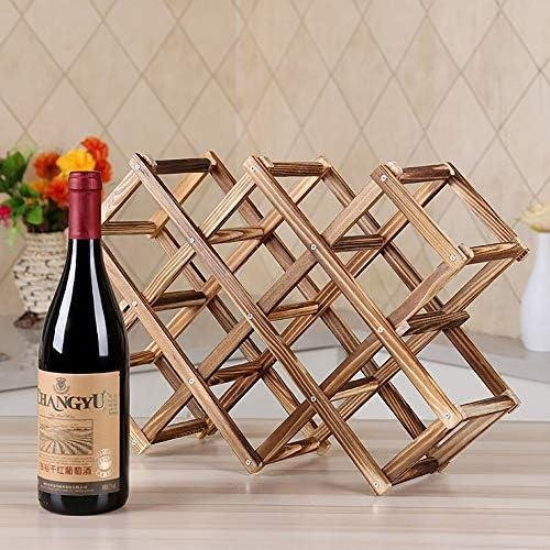 Review: Wood Wine Storage Rack, Compact &​ Foldable, ‌Holds 10 Bottles