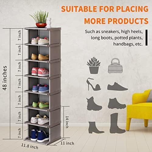 Review: 8-Tier Vertical Shoe Organizer - Easy to Install & Sturdy