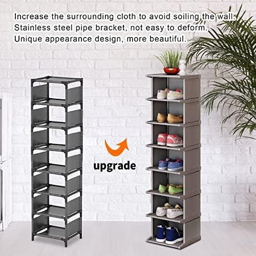 Review: 8-Tier Vertical Shoe Organizer - Easy to Install & Sturdy