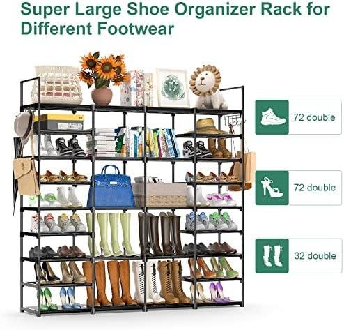 Kottwca ⁢9⁣ Tiers 64-72 Pairs ⁣Shoe Rack Organizer Review: Functional ⁤& Stylish Storage Solution