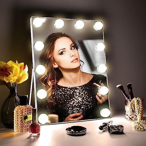 Sparkle Your Beauty with Our Hollywood Lighted Makeup Mirror!