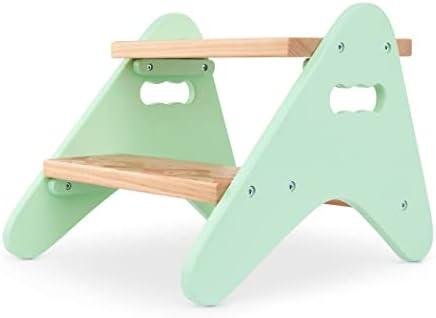 B. Toys Peek-A-Boost Review: Kids Wooden Two Step Stool