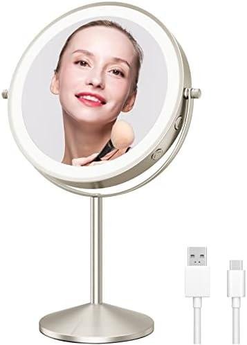 LOMRECS Vanity Mirror Review: Rechargeable Durable Lighted Makeup Mirror