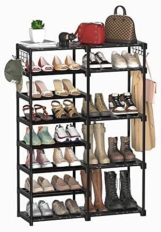 TIMEBAL 8-Tier Shoe Rack Organizer Review: Stackable, Dust-Proof & Large Shoe Storage