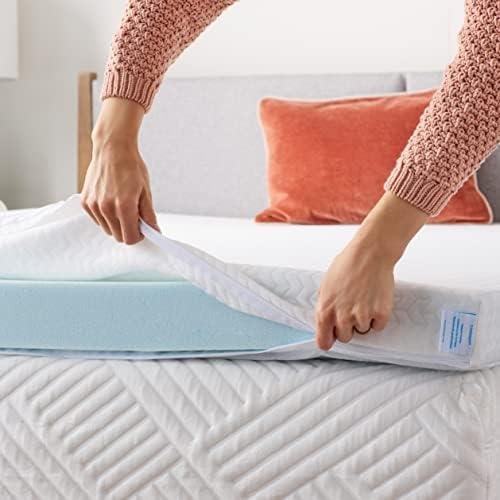 Linenspa 2 Inch Mattress Topper Cover: Soft, Breathable, and Stain-Resistant